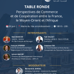 Table ronde | Perspectives de commerce et de coopération entre la France, le Moyen-Orient & l’Afrique